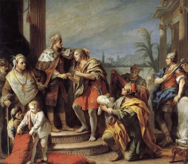 Jacopo Amigoni Joseph in Pharaob's Palace Norge oil painting art